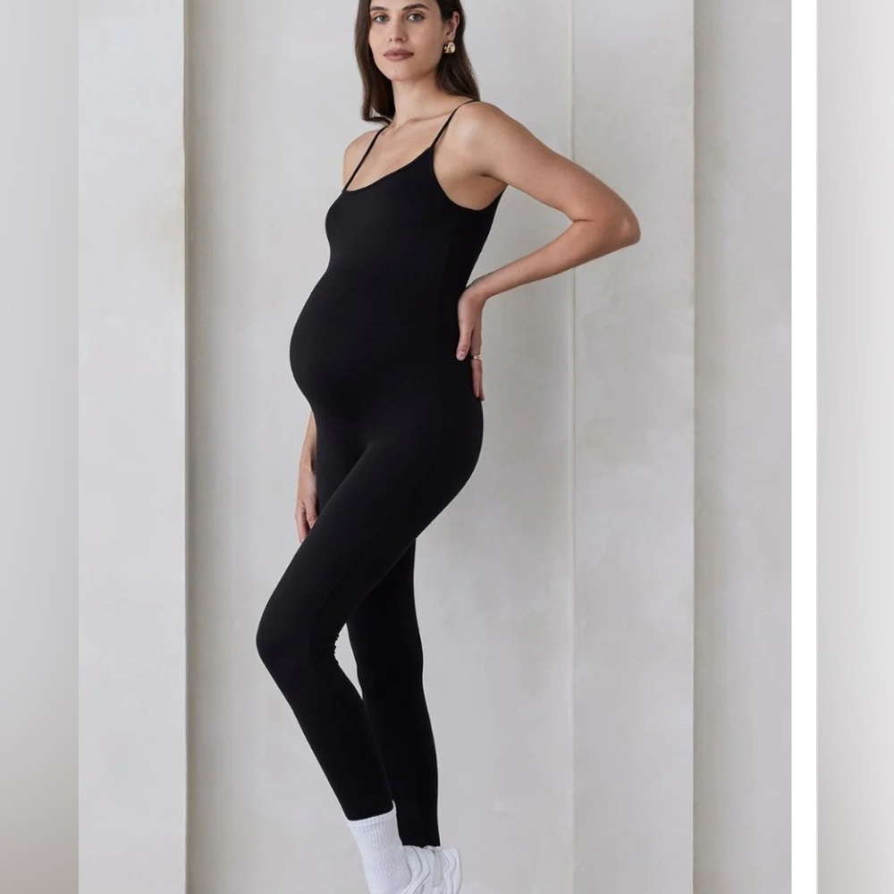 Bumpsuit Kate Maternity Unitard. Black Size S.